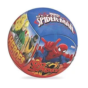 Bola Spider-Man 8<BR>- Azul & Vermelha<BR>- Ø22cm<BR>- Líder