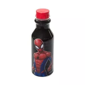 Garrafa Spider-Man®<BR>- Preta & Vermelha<BR>- 500ml<BR>- Plasutil