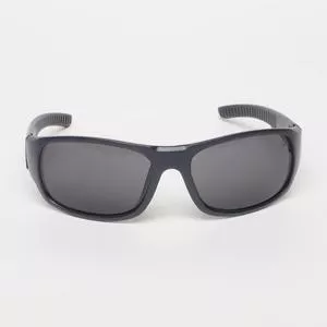 Óculos De Sol Retangular<BR>- Azul Marinho & Cinza Escuro<BR>- MGM