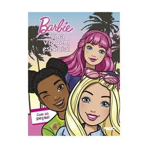Livro Quebra-Cabeça Barbie® 80 Peças<BR>- 80Pçs<BR>- Magic Kids