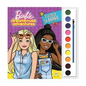 Livro Aquarela Barbie®<BR>- 28,5x27x1cm<BR>- Magic Kids