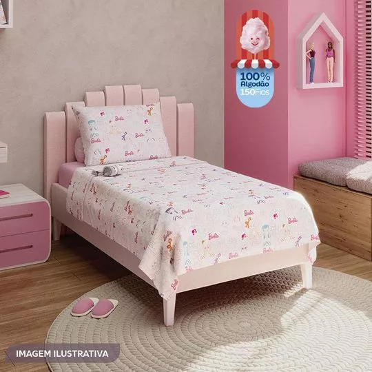 Cama Barbie Rosa