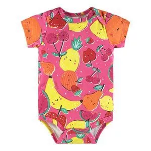 Body Frutinhas<BR>- Rosa & Amarelo<BR>- Up Baby & Up Kids