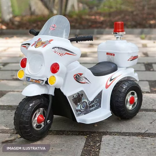Moto Eletrica Infantil Com Bau