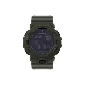 Relógio Digital TG30022<BR>- Verde Militar & Preto<BR>- Tuguir