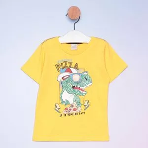Camiseta Dinossauro<BR>- Amarela & Verde<BR>- Ralakids