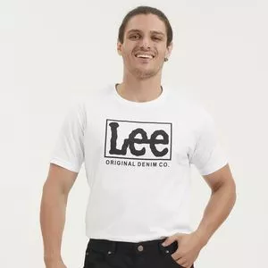 Camiseta Lee®<BR>- Branca & Preta