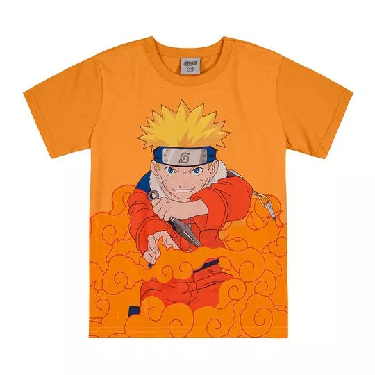 Camiseta Naruto Azul Marinho Infantil