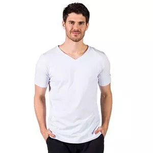 Camiseta Com Recortes<BR>- Branca<BR>- Polo Match