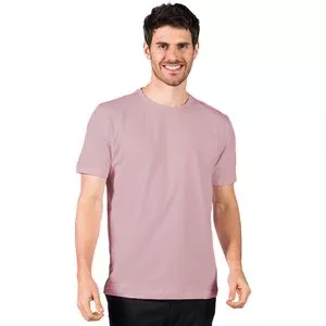 Camiseta Com Tag<BR>- Rosê<BR>- Polo Match