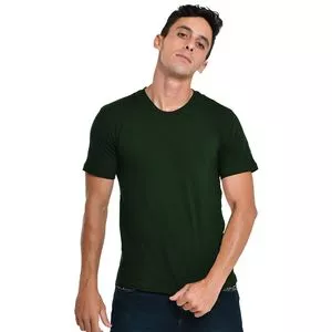 Camiseta Com Tag<BR>- Verde Escuro<BR>- Polo Match