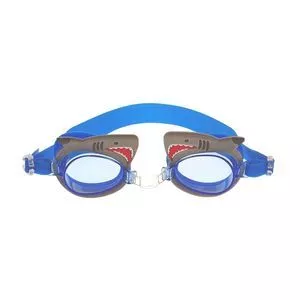 Óculos De Natação Tubarão<BR>- Azul & Cinza<BR>- Buba