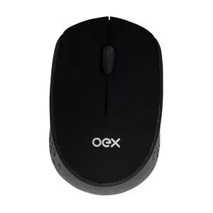 Mouse Cosy Sem Fio<BR>- Preto<BR>- 3,5x6,4x10,2cm<BR>- Receptor USB-A<BR>- Oex