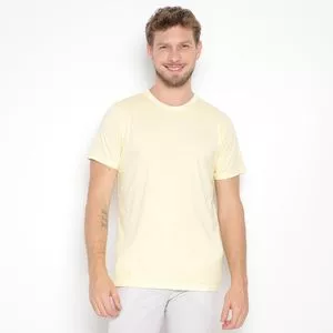 Camiseta Básica<BR>- Amarelo Claro