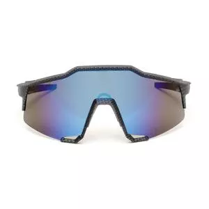 Óculos De Sol Máscara<BR>- Cinza Escuro & Azul