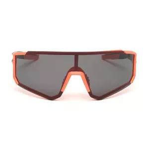 Óculos De Sol Máscara<BR>- Preto & Coral