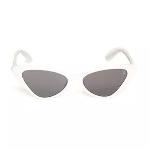 Óculos De Sol Gatinho<BR>- Branco & Preto
