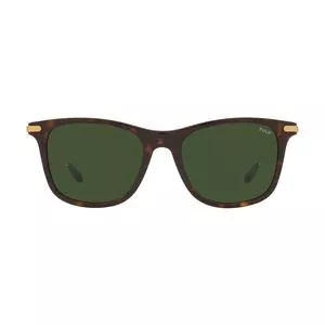 Óculos De Sol Arredondado<BR>- Marrom Escuro & Marrom<BR>- Ralph Lauren