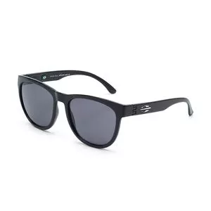 Óculos De Sol Arredondado<BR>- Preto<BR>- Mormaii