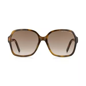 Óculos De Sol Quadrado<BR>- Marrom Claro & Marrom<BR>- Marc Jacobs