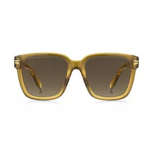 Óculos De Sol Quadrado<BR>- Amarelo Escuro & Marrom<BR>- Marc Jacobs
