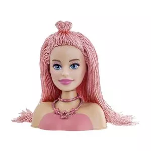 Barbie® Styling Head<BR>- 26x11,5x24cm<BR>- Pupee-Brinquedos