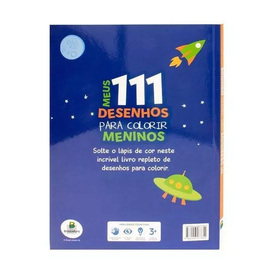 Meus 111 Desenhos Para Colorir: Meninos - Editora BrasiLeitura