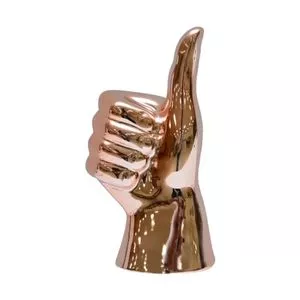 Mão Joia Decorativa<BR>- Rosê Gold<BR>- 16x9x6cm<BR>- BR Continental