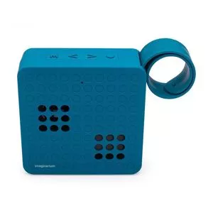 Caixa De Som Sem Fio<BR>- Azul<BR>- 10x12,5x3,5cm<BR>- USB - Micro USB - Micro SD<BR>- 3W