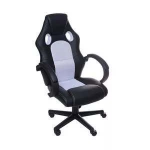 Cadeira Gamer Raptor<BR>- Preta & Branca<BR>- 117x60x51cm<BR>- Or Design