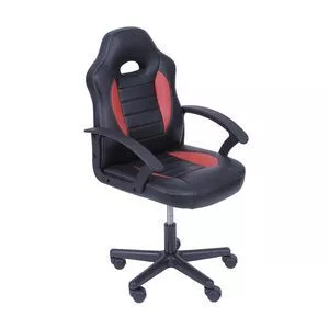 Cadeira Gamer Mig<BR>- Preta & Vermelha<BR>- 100x55,5x41cm<BR>- Or Design