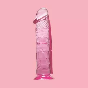 Pênis Rosy Quartz<BR>- Pink<BR>- 20cm<BR>- Adão e Eva