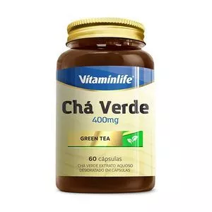 Chá Verde 400mg<BR>- 60 Cápsulas<BR>- Vitaminlife