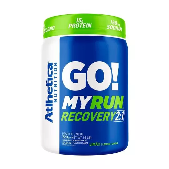 Go My Run Recovery- Limão- 720g- Atlhetica Nutrition - PRIVALIA