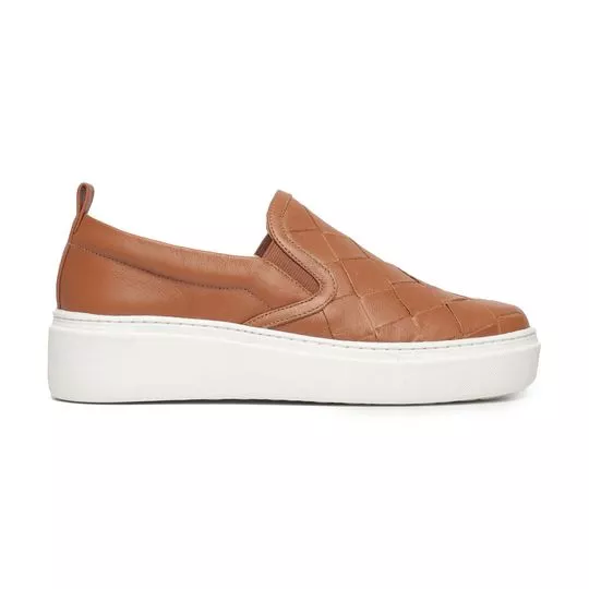 Slip On Tramado Marrom Morena Rosa PRIVALIA O outlet