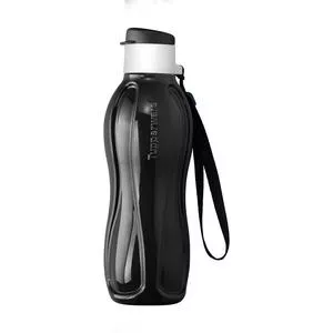 Garrafa Eco Tupper<BR>- Preta<BR>- 500ml