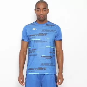 Camiseta Sport<BR>- Azul & Azul Marinho
