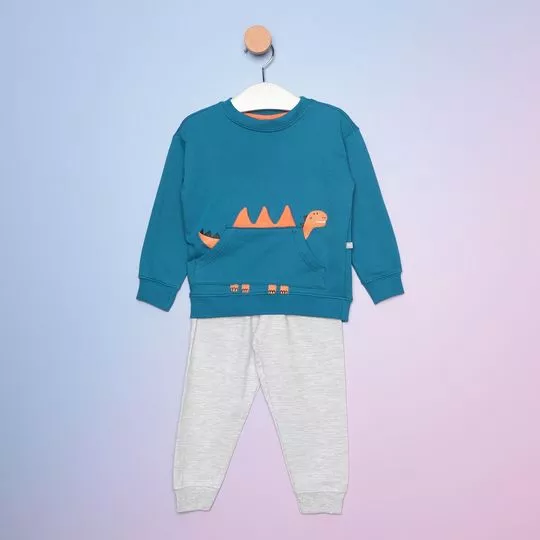 Pijama Infantil Bluey Azul claro – Mundo das Crianças