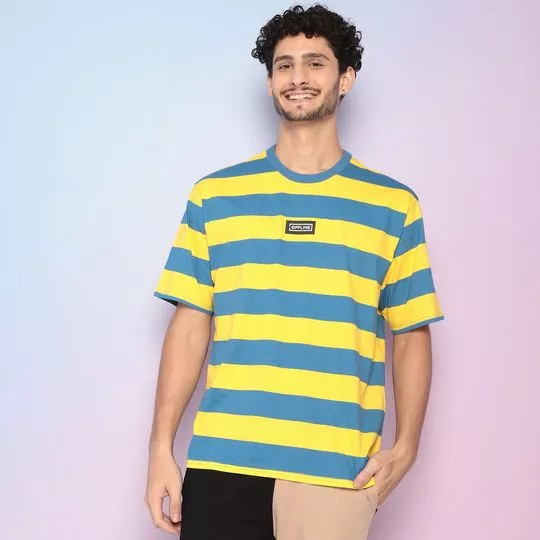 Camiseta Brasil- Branca & Azul- Enfim - PRIVALIA - O outlet online de moda  Nº1 no Brasil