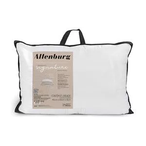 Travesseiro Signature<BR>- Branco<BR>- 8x65x45cm<BR>- 200 Fios<BR>- Altenburg