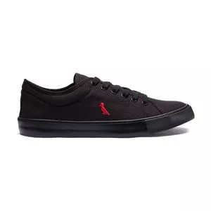 Tênis Com Recortes<BR>- Preto