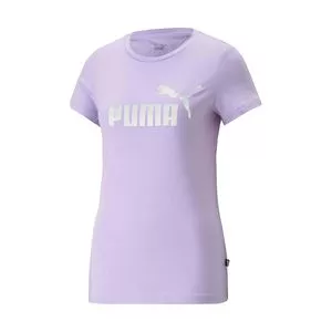 Camiseta Puma®<BR>- Lilás<BR>- Puma