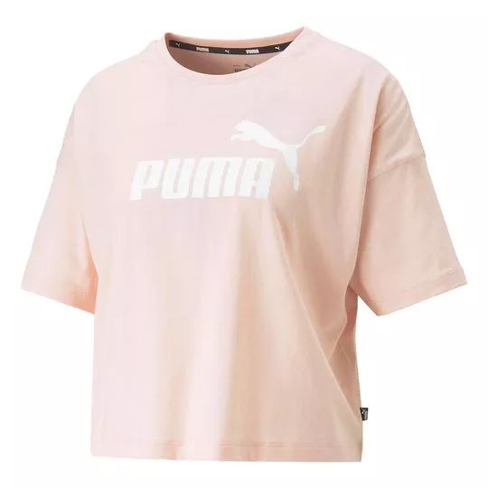 Cropped Puma Rosa Claro Branco PRIVALIA O outlet online de