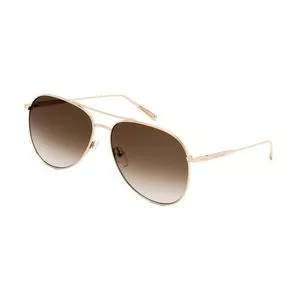 Óculos De Sol Aviador<BR>- Marrom & Dourado<BR>- Longchamp