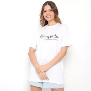 Camiseta Abençoada<BR>- Branca & Preta