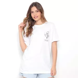 Camiseta Atitude<BR>- Branca & Preta