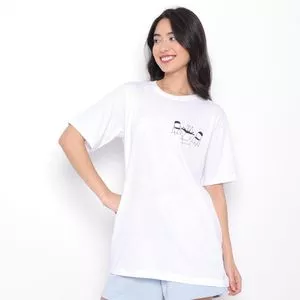 Camiseta Bar<BR>- Branca & Preta