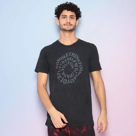 Camiseta Tie Dye Preta