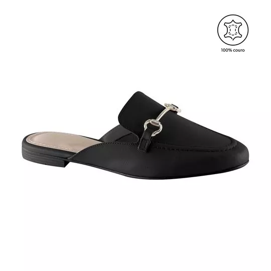 Mule preto via uno on sale