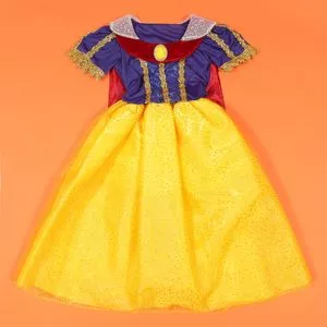 Fantasia Princesa<BR>- Azul Escuro & Amarela
